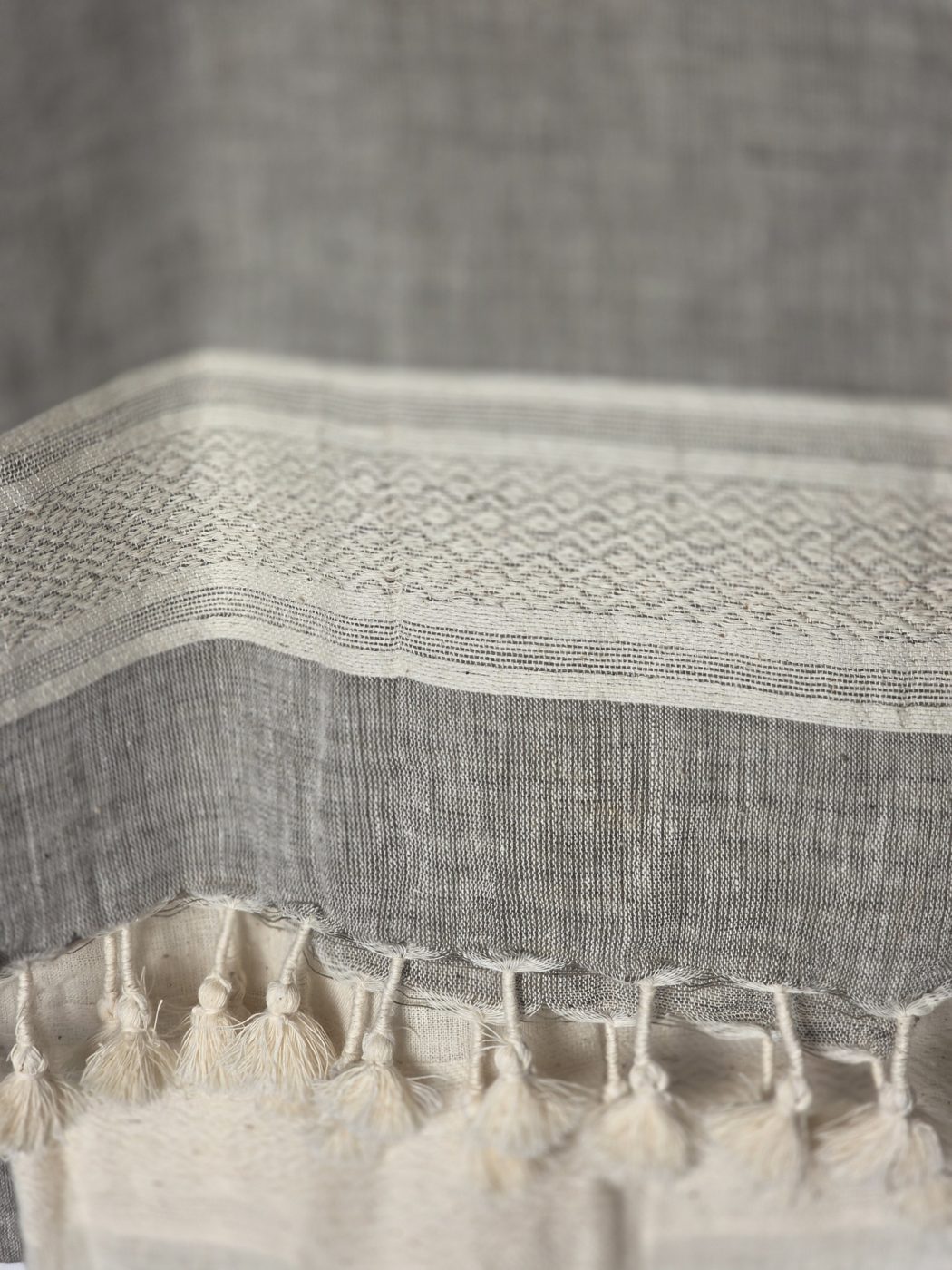 Stone grey Kala cotton stole